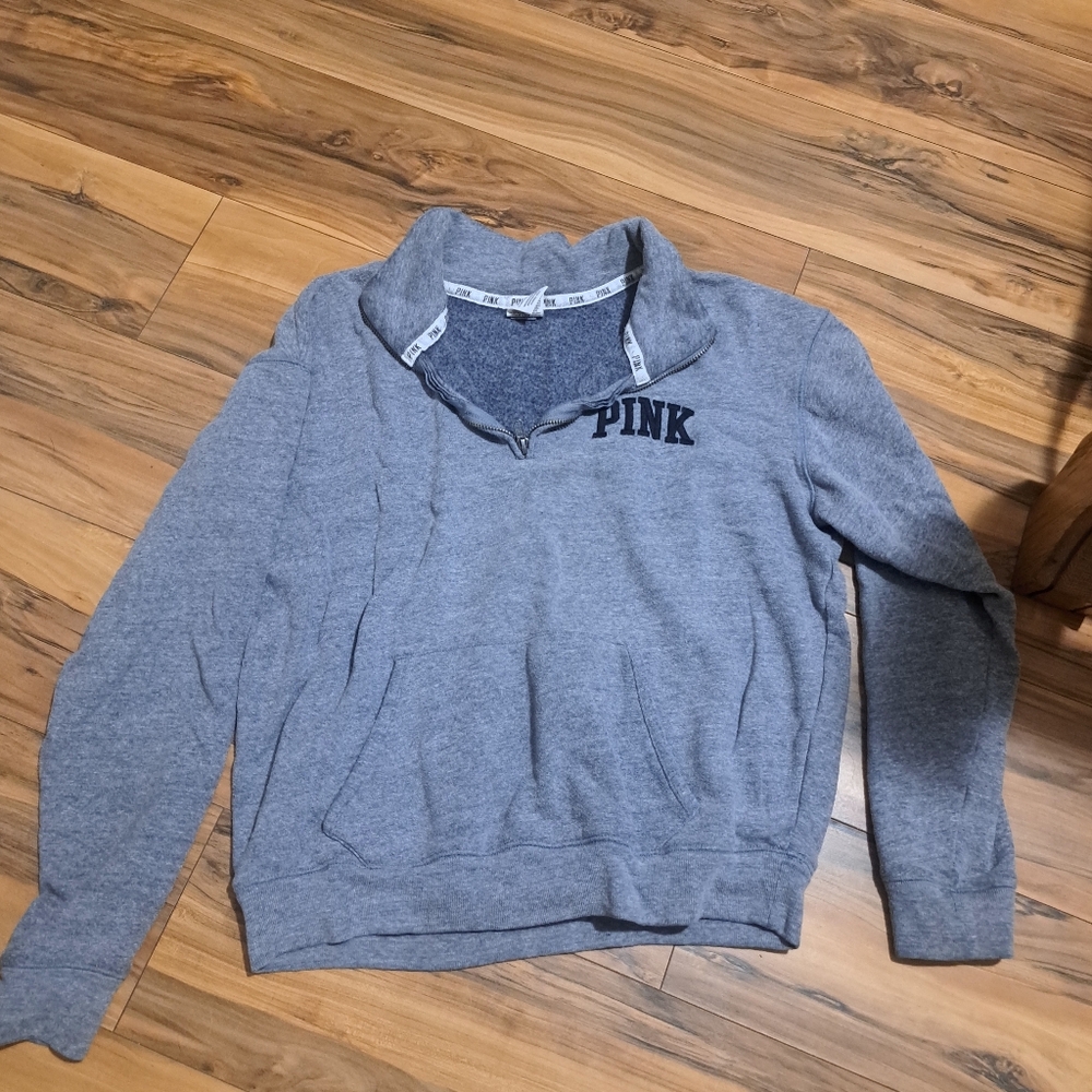 PINK Victoria's Secret Gray Cardigan Sweater